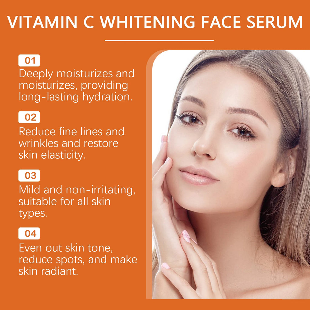 Vitamin C Brightening Face Serum — Fade Dark Spots & Even Tone
