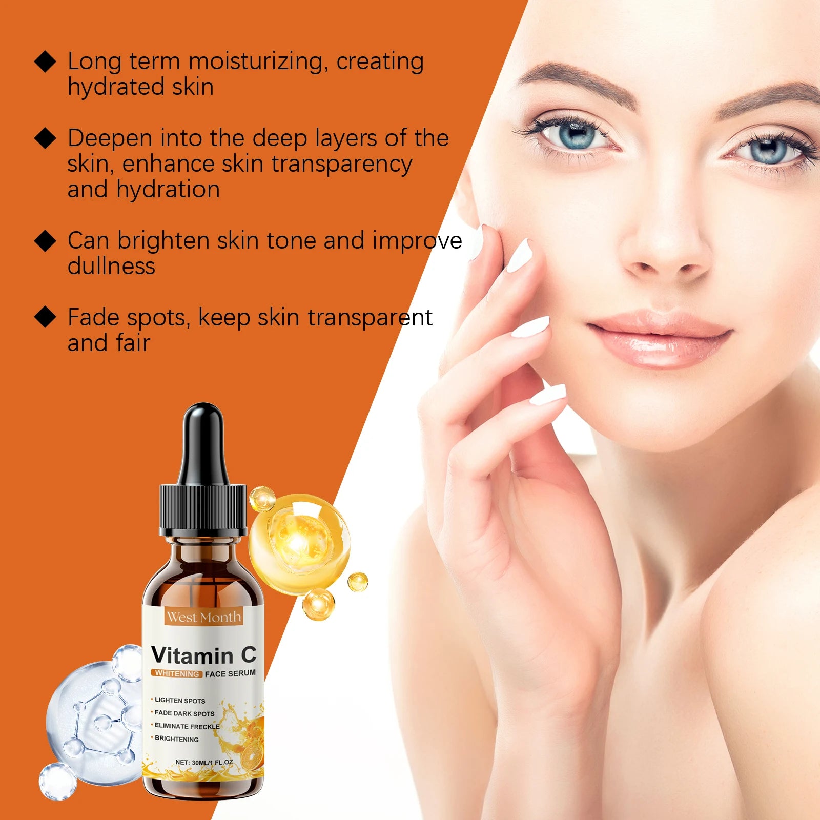 Vitamin C Brightening Face Serum — Fade Dark Spots & Even Tone