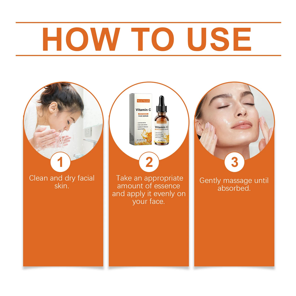 Vitamin C Brightening Face Serum — Fade Dark Spots & Even Tone