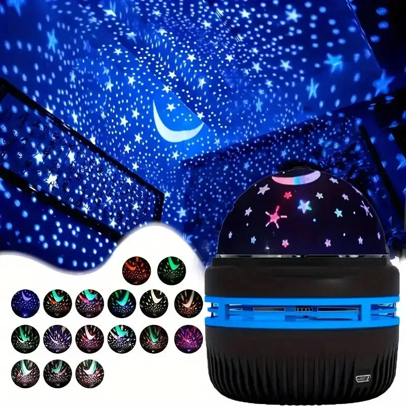 LED Galaxy Star Projector — Room Ambiance Night Light