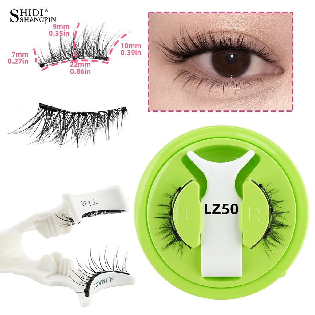 Magnetic Eyelashes — Reusable, No Glue Needed (with Tweezer)
