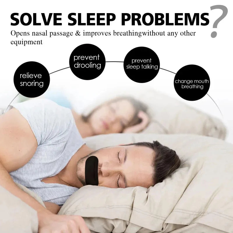 Anti-Snoring Mouth Sleep Tape (30-Pack) — Better Breathing, Better Sleep