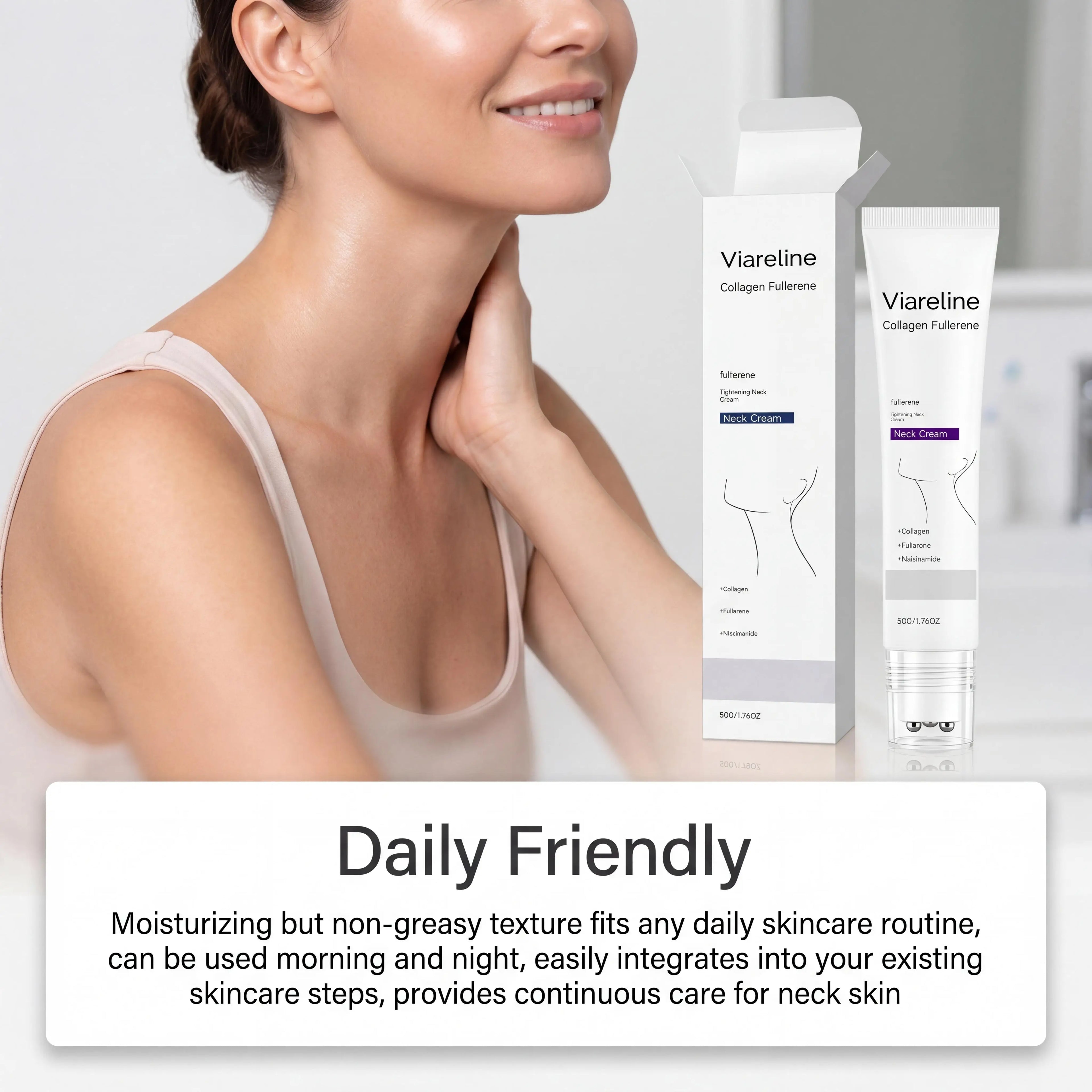 Firming Neck Cream — Anti-Wrinkle Tighten & Lift with Collagen