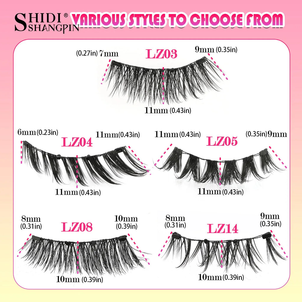 Magnetic Eyelashes — Reusable, No Glue Needed (with Tweezer)