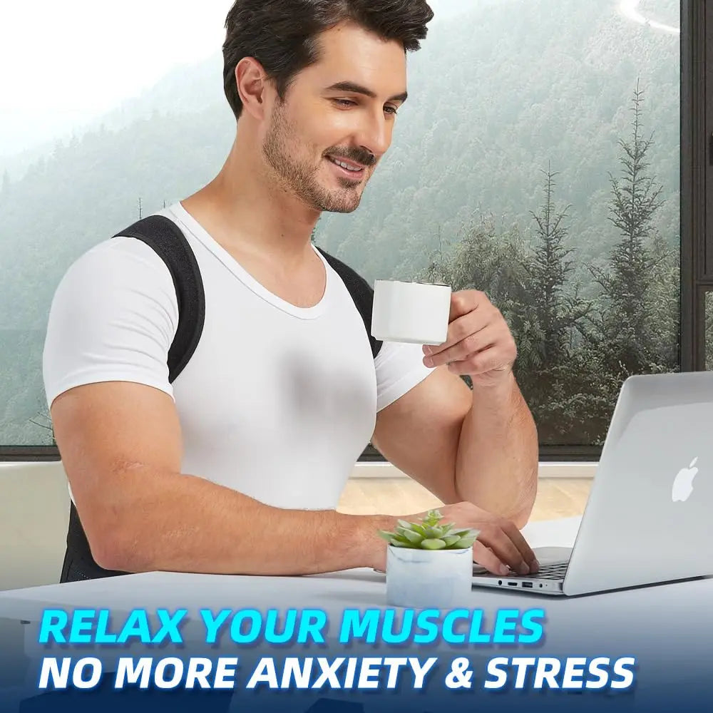 Adjustable Posture Corrector Back Brace — Shoulder Straightener Support