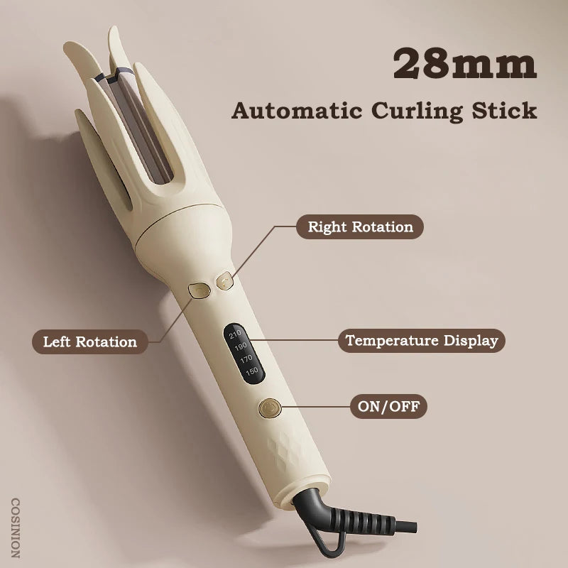 Automatic Rotating Curling Iron — Effortless Salon Curls in Minutes