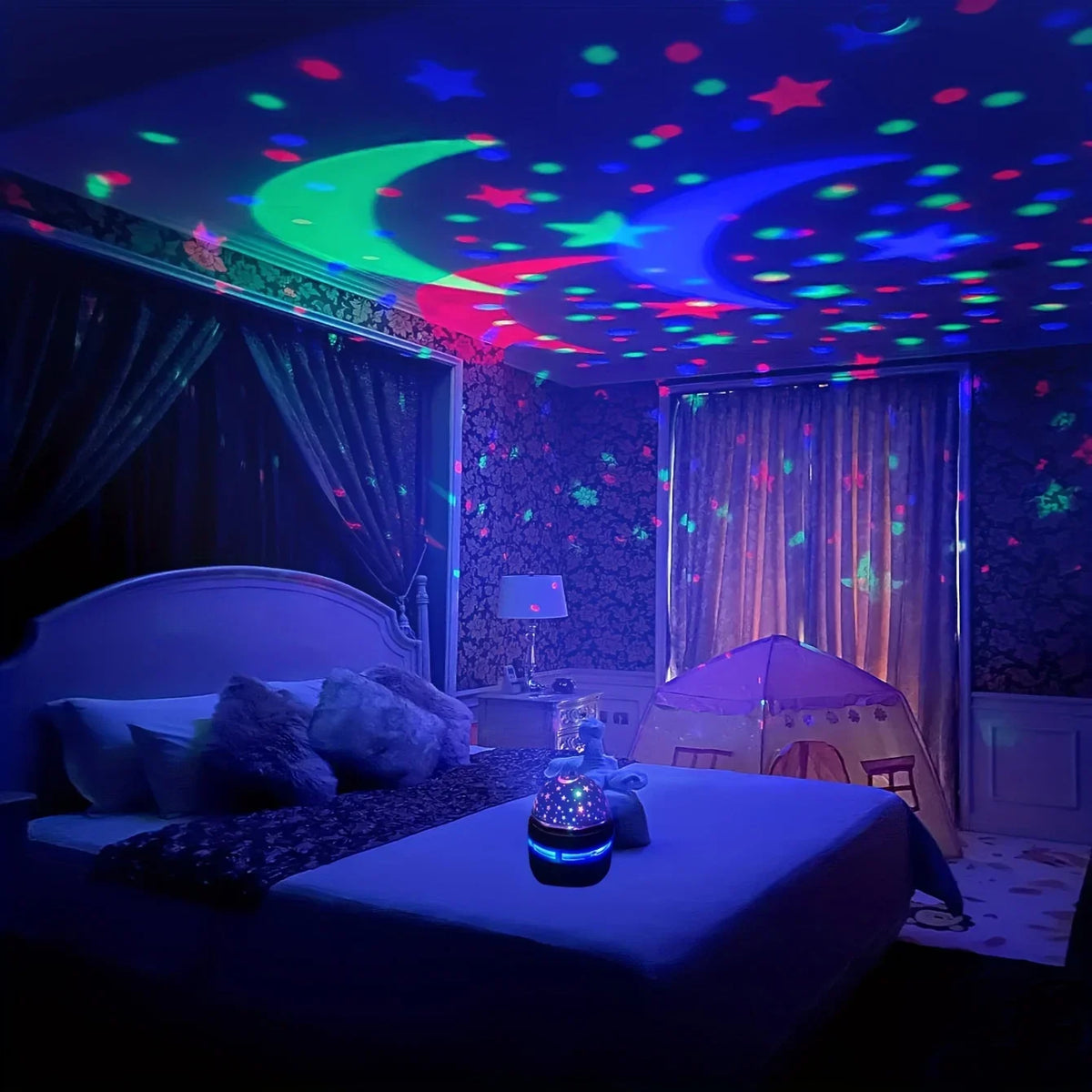 LED Galaxy Star Projector — Room Ambiance Night Light