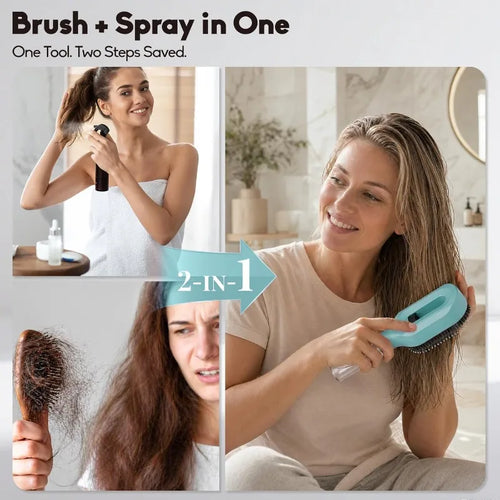 2-in-1 Water Spray Mist Detangling Hairbrush