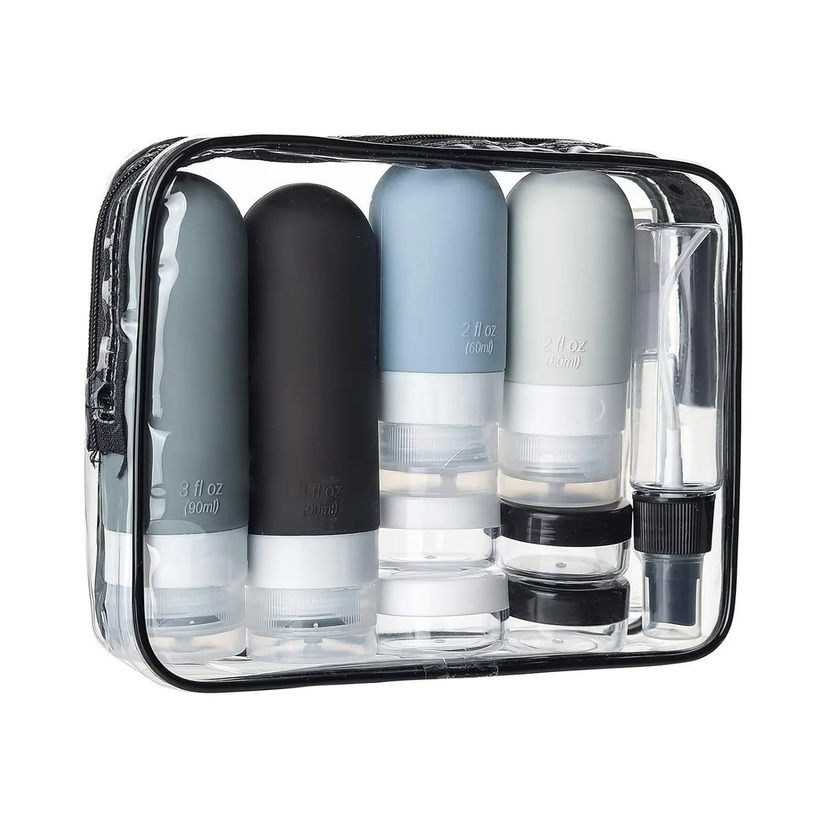 16-Piece Leakproof Travel Bottle Set — TSA-Approved Silicone Containers