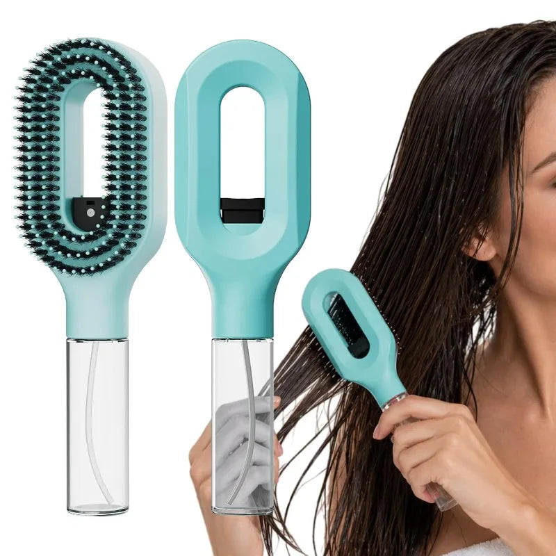 2-in-1 Water Spray Mist Detangling Hairbrush