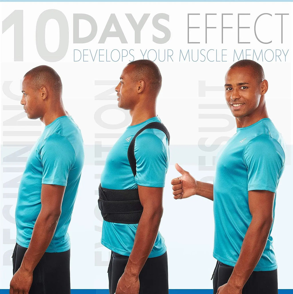 Adjustable Posture Corrector Back Brace — Shoulder Straightener Support