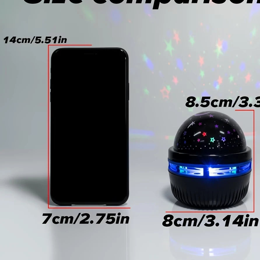 LED Galaxy Star Projector — Room Ambiance Night Light